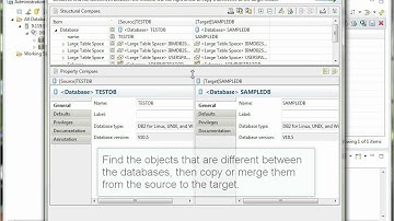 Data Studio Tutorial 7 - Compare and migrate database objects
