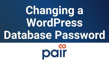 Changing a WordPress Database Password