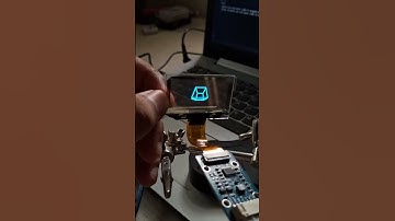 Transparent oled display animation. #arduino #electronics #diy #esp32