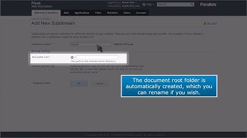 Plesk: How to Add a Subdomain