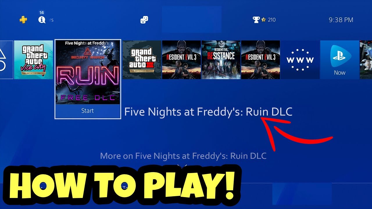 How To Play FNAF Security Breach Ruin DLC PS4 FREE RIGHT NOW FIX 