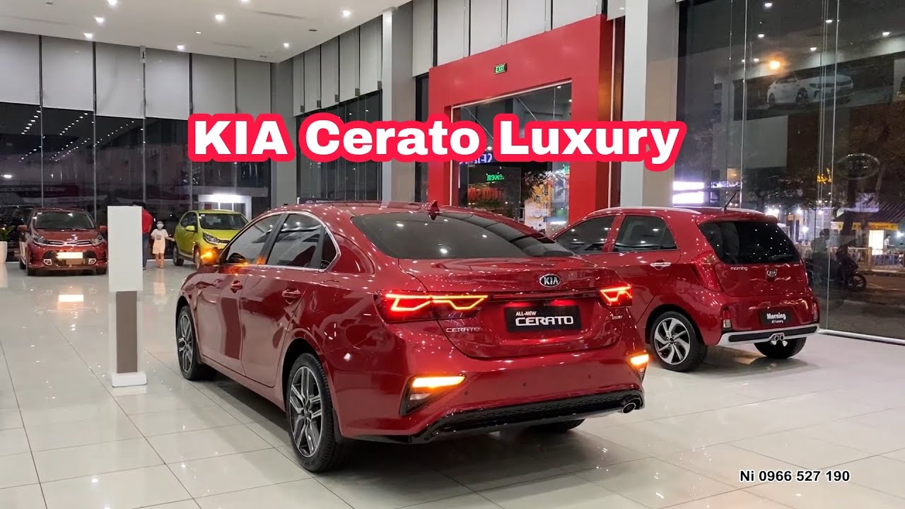 Bán xe Kia Cerato Luxury sản xuất 2019 màu đỏ xe đã qua sử dụng