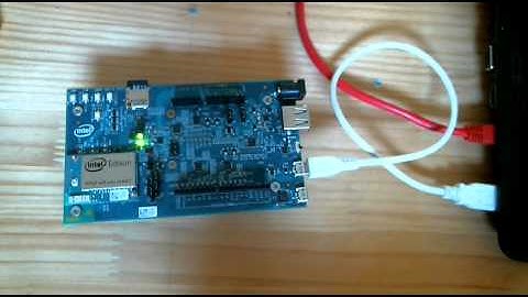 Intel Edison Arduino board  -Blink test-