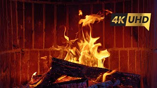 Beautiful Fireplace Burning For Relaxation, Sleep Or Study | Fireplace 4K 3 Hours & Crackling Fire