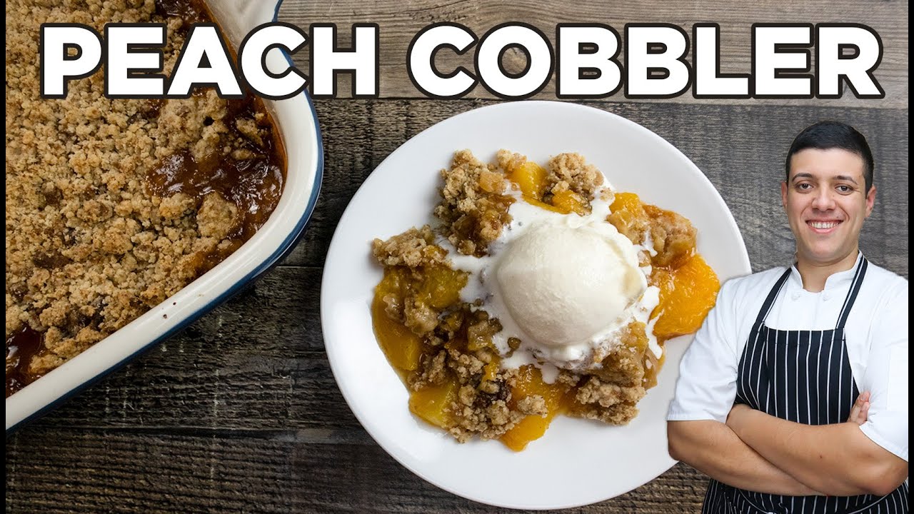 How to Make Peach Cobbler   Easy Peach Dessert Recipe by Lounging with Lenny