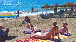 Beach Walk Fuengirola Malaga Spain Costa Del Sol September 2023 [4K]