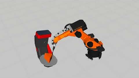 Simulation of simple process with robot and positioner - Kuka.Sim Pro