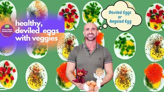 Healthy Angel Eggs with Veggies (A Twist on Deviled Eggs)