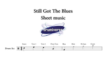 Still Got The Blues by Gary Moore - Drum Score (Request #71)