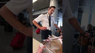 I gave an American Airlines pilot a paper model 737 in the retro livery!