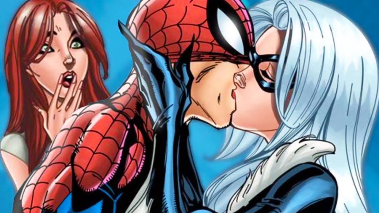 Spider-Man Besa a Black Cat y Mary Jane los Ve #Shorts - YouTube