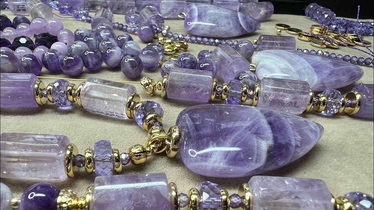 Делаю украшения с АМЕТИСТОМ 