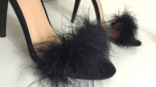 DIY FEATHER/FUR HEELS | VICKYLOGAN