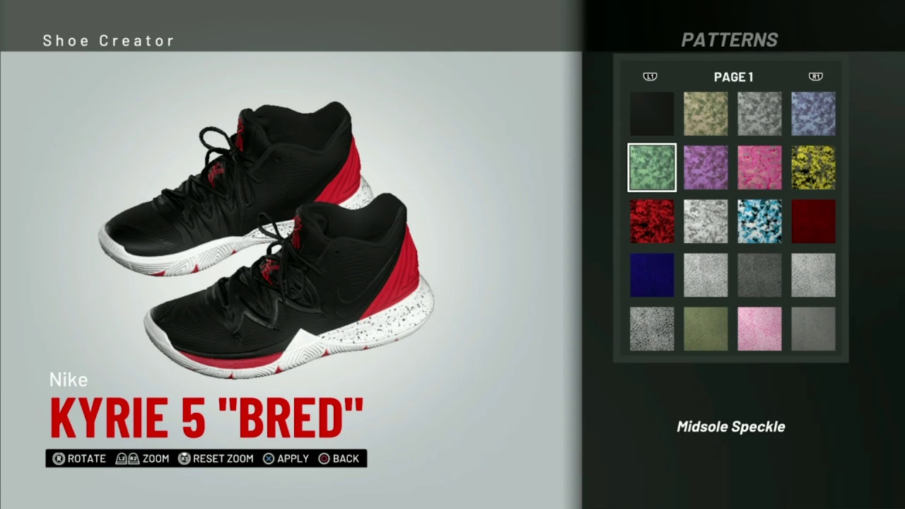 nba 2k19 shoe creator nike