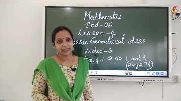 Maths06   Chapter 04   Basic Geometrical Ideas   Video 03   Ex 4 1 QNo 1 & 2 Pg 1 & 2