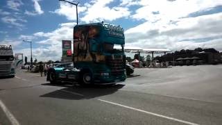 Fête Des Camions À Chevanceaux. Party With Trucks