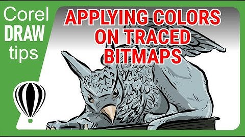 Applying colors on traced bitmaps in CorelDraw