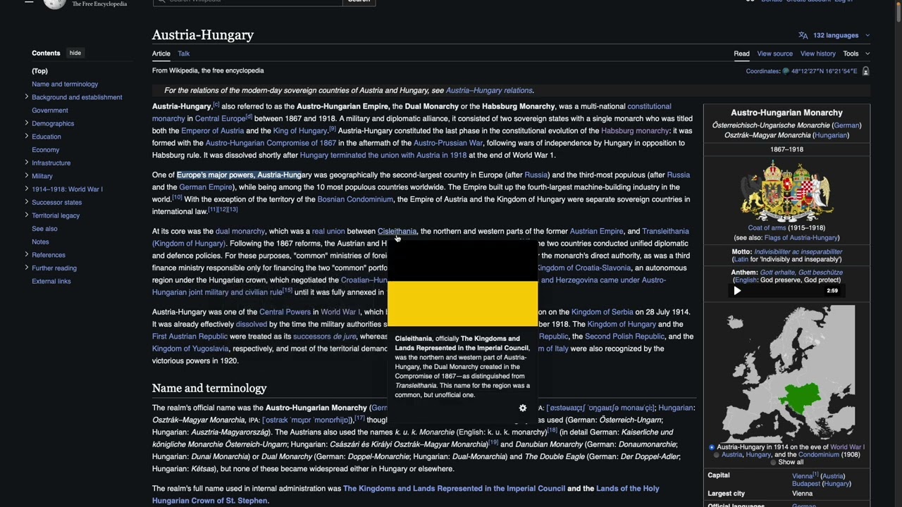 Austria Hungary | Follow along as I try to understand this Wikipedia Article