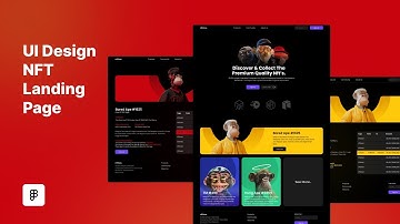 UI Design a NFT Website Landing Page - UI Design