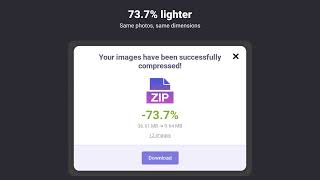 Compress photos in bulk online: lighter JPG and PNG, same dimensions | ImgTools