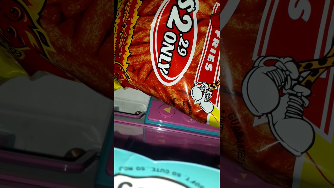 Eating hot chips YouTube