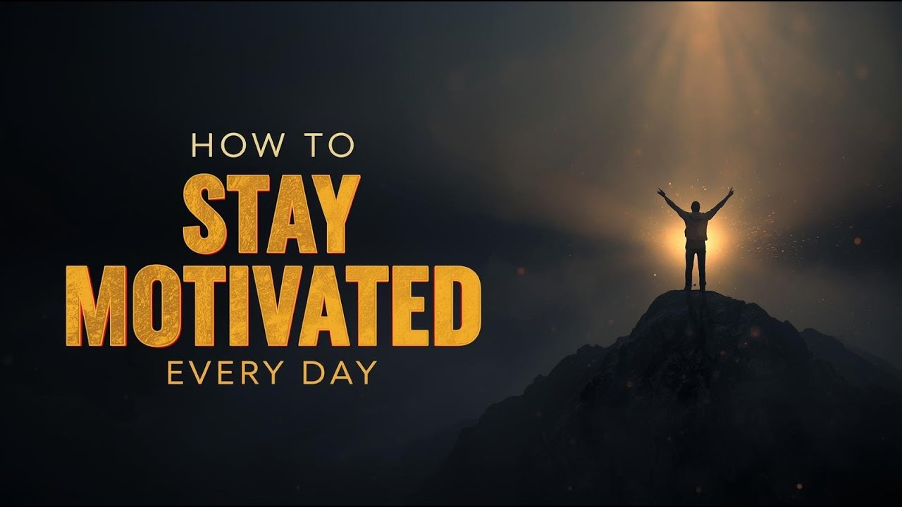 How to Stay Motivated Every Day - YouTube