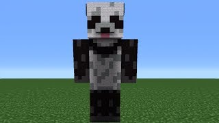 Minecraft 360: Giant Panda Statue Tutorial (Battle and Beasts Skin Pack)