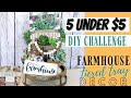 Farmhouse Tiered Tray DIY | 5 Under $5 DIY Challenge | Dollar Tree DIY | Hobby Lobby | Must Try DIY