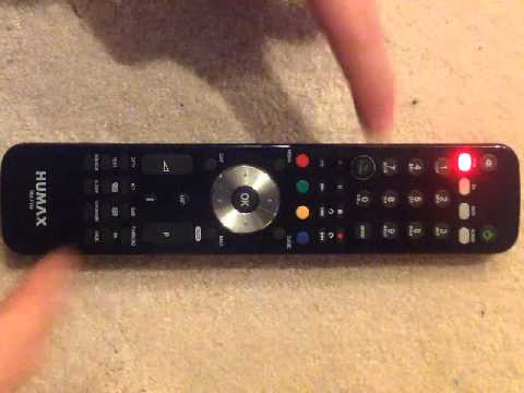 Humax Remote Control Handset RM-F04 - how to get into control channel change mode