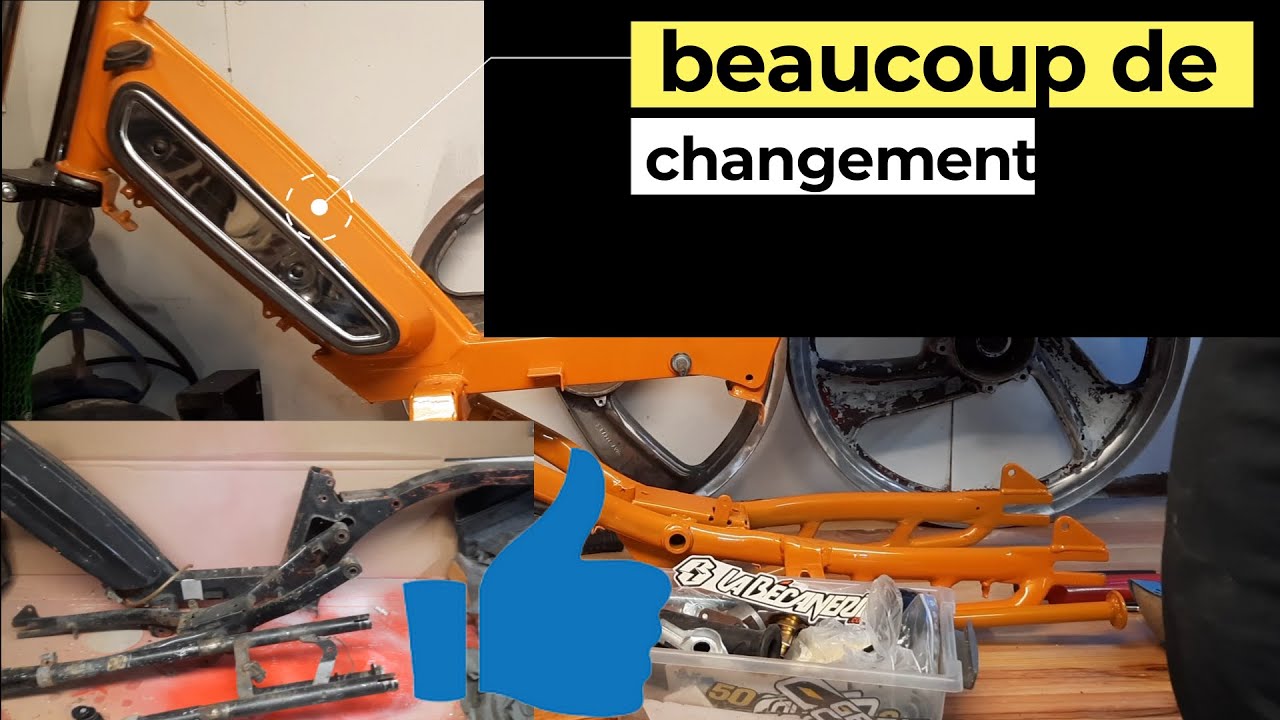 début du remontage de la Peugeot 103