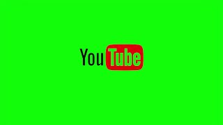 Green Screen YouTube Logo Animated [4K]