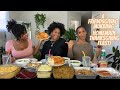 YAKAMEIN, STUFFED PEPPERS, MAC &amp; CHEESE + MORE || A NEW ORLEANS FRIENDSGIVING DINNER ||  MUKBANG