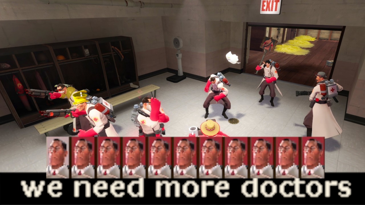 TF2 Match Turns Into a Hospital