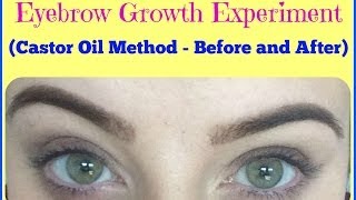 EXPERIMENT: Does Castor Oil Make Eyebrows Grow? Before and AFTER (My Experience)