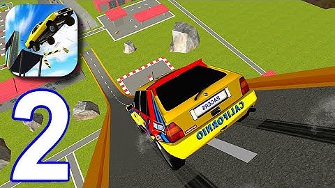 Ramp Car Jumping - Gameplay Walkthrough, New Map, Ferrari car Unlocked( iOS, Android) | Level 2