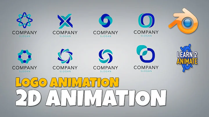 Logo Animation in Blender Grease Pencil. Blender 2.9 2D animation tutorial