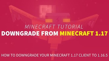 How To Downgrade Minecraft 1.17 Client to 1.16.5 (Java Edition)