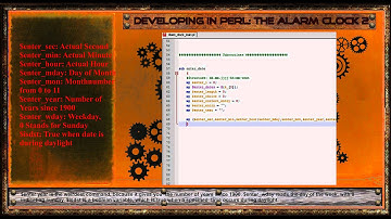 Developing in Perl: Develop an alarmclock 2-The "enter entry" subroutine