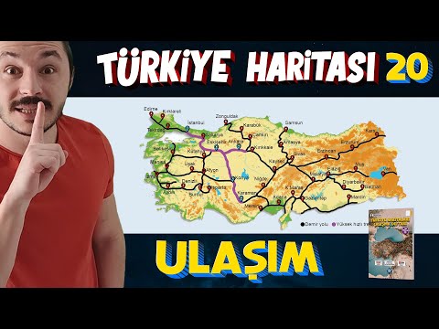 TÜRKİYE'DE  ULAŞIM - Türkiye Harita Bilgisi Çalışması  (KPSS-AYT-TYT)