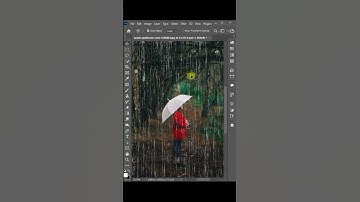 Rain Effects in photoshop #shorts #rain