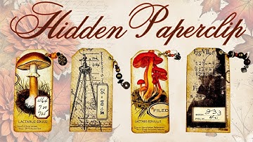 HOW TO MAKE HIDDEN PAPERCLIPS WITH DANGLES THAT FUNCTION AS TABS AND BOOKMARKS FOR JOURNALS