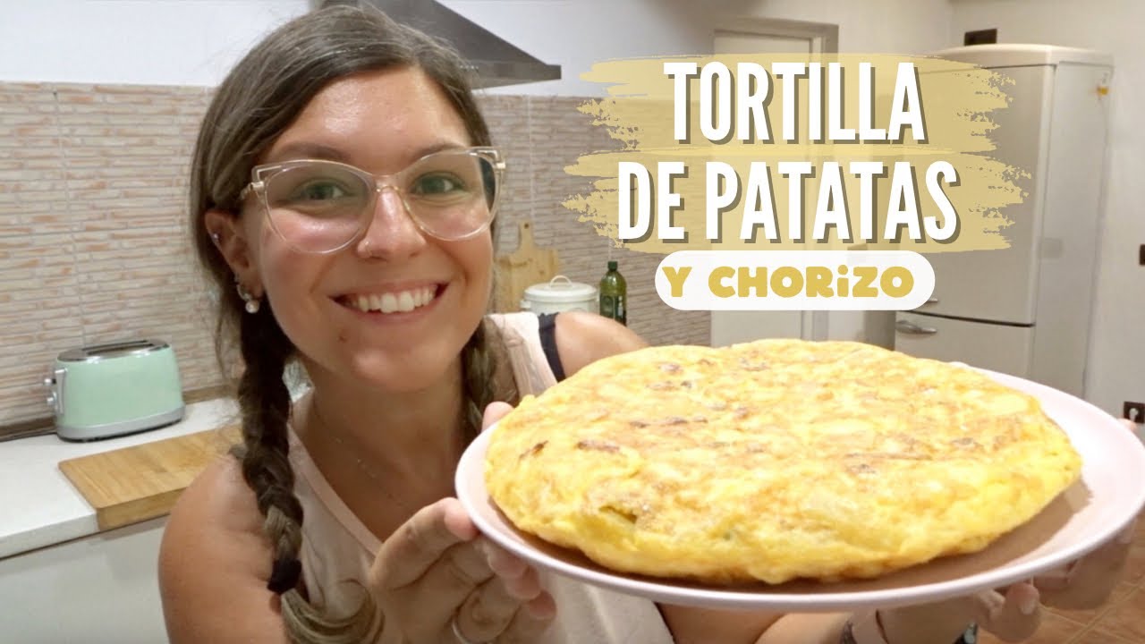 TORTILLA de PATATAS y Chorizo *TORTILLA ESPAÑOLA Receta* YouTube