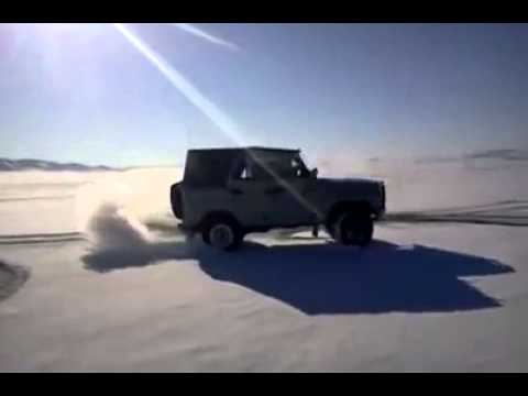 Uaz 469 drift in Mongolia