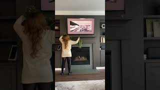 How To Hang Garland On A Mantle