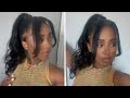 How To Quick Weave Ponytail With Bangs NO GLUE! Barbie Ponytail Natural Hair Hairstyles Ft Unice