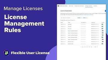 Manage Licenses(License Management Rules) - Flexible User License for Cloud | Tutorial