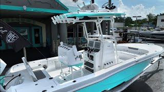 2024 CAYMAS 26HB with SEA FOAM GREEN Hull and 400 HP Merc 400 V-10 Verado