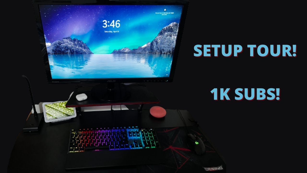 SETUP TOUR! | 1K Subscribers - YouTube