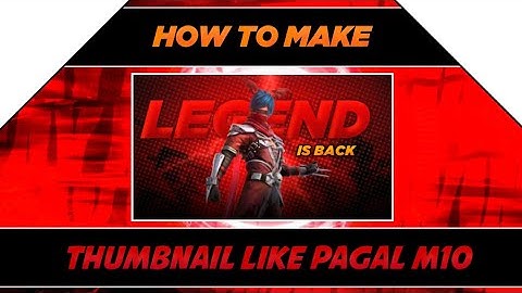 How To Make Thumbnail Like @PagalM10   | Pagal M10 Jaisa Thumbnail Kaise Banaye