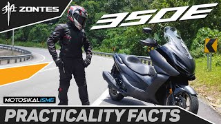 ZONTES 350E SUPER COMPREHENSIVE PRACTICALITY REVIEW | TOURING MAXI SCOOTER